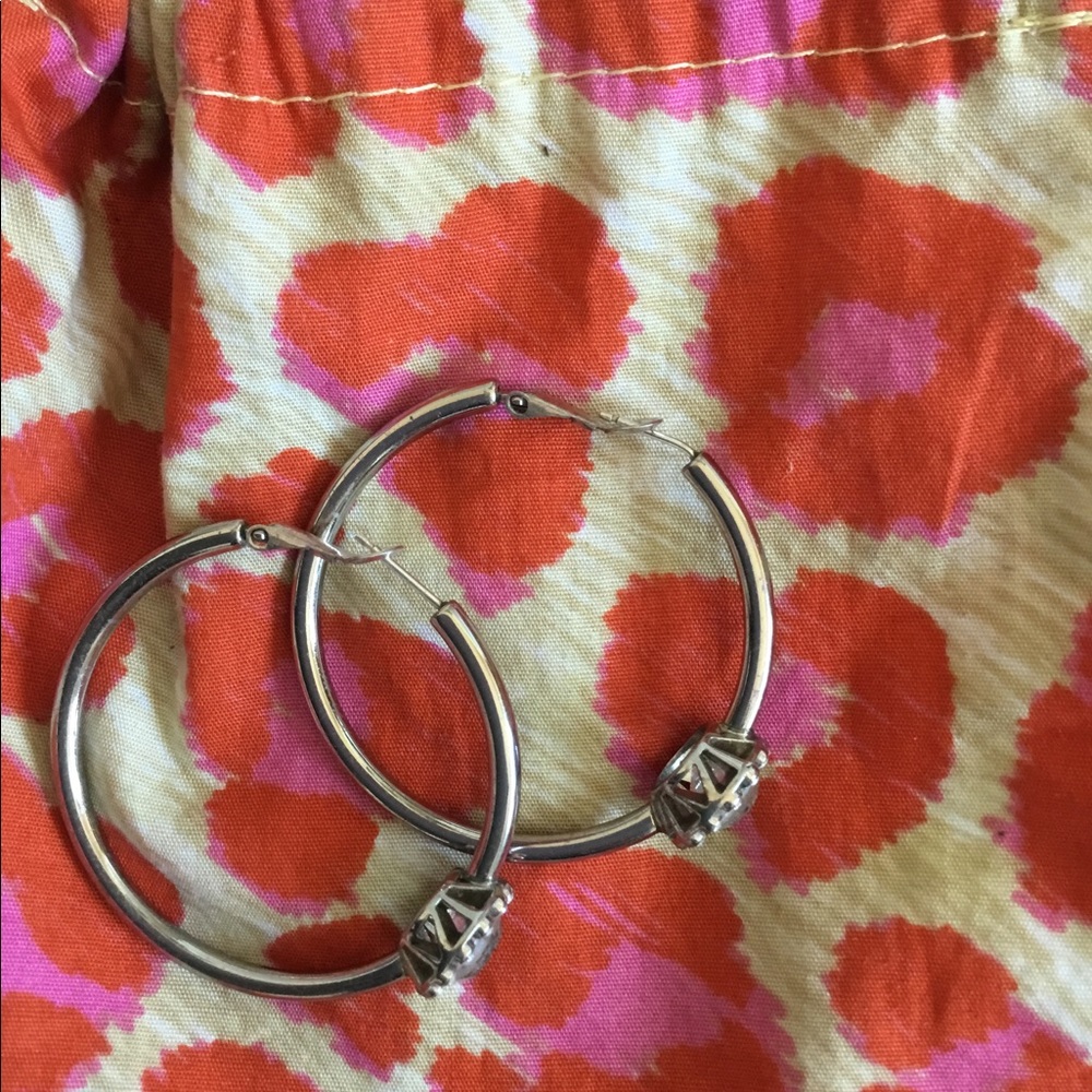 Brighton hoop earrings with bling